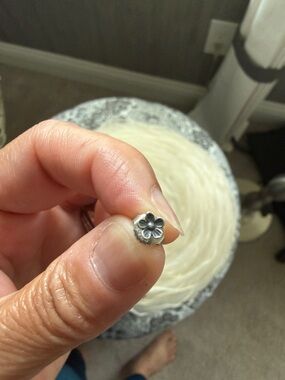 James Avery Sterling Silver Floral Stud Earring - Silver Flower only one